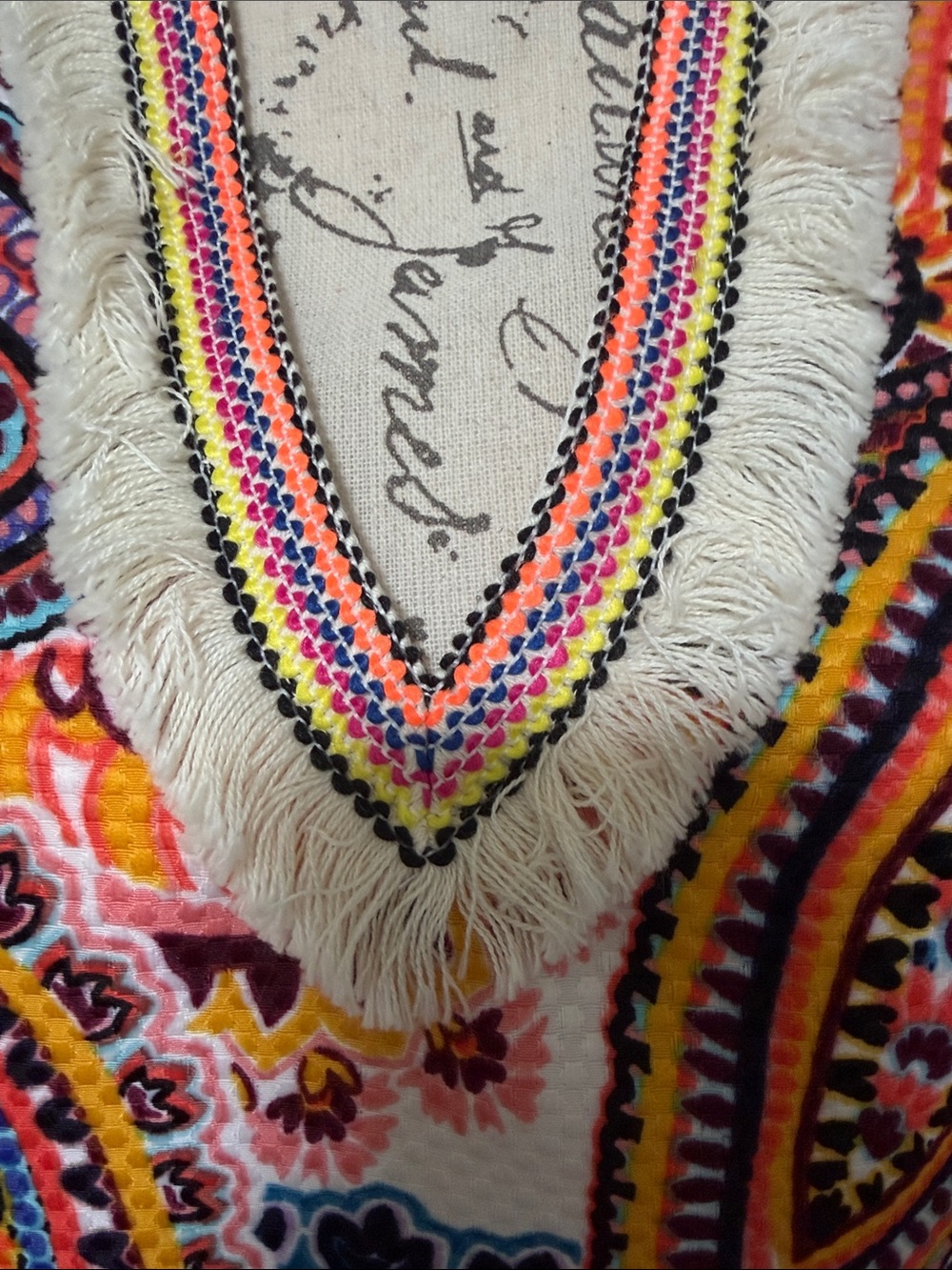Laundry by Shelli Segal Multicolor Embroidered Trim Dress - Picture 3 of 4